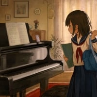 Girl and Piano