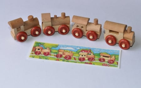 Wooden Locomotives - toys, wooden, photo, locomotives