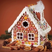 Gingerbread House With Nuts