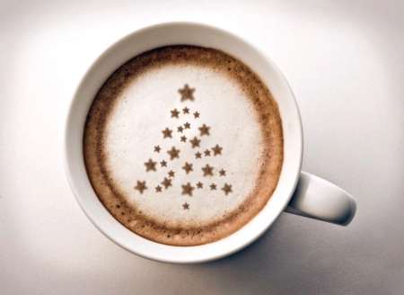 â˜•Christmas Tree Latte - coffee, abstract, latte, photo album, tree, christmas