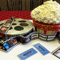 Edible Popcorn And Movie Cake