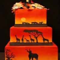 Africa Animals Cake