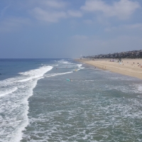 Drone View Manhattan Beach