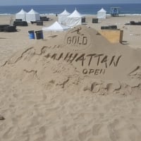 Manhattan Beach Volley Ball Open Sand Sculpture