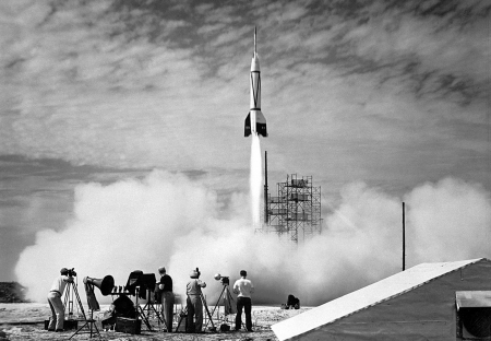 The First Rocket Launch from Cape Canaveral - space, fun, Rocket, Launch from Cape Canaveral, cool, Cape Canaveral