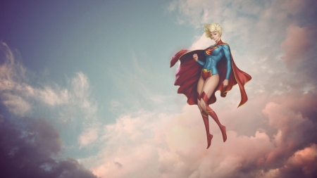 Supergirl - comics, artgerm, dc comics, illustration, superheroes, supergirl