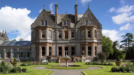 Castle Leslie - stone, ireland, 1920x1080, impressive