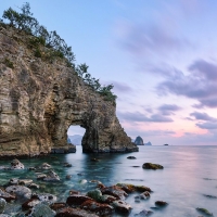 Rocky Ocean with Natural Arch