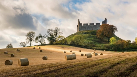 Autumn - fall, nature, fields, photography, beauty, cool, castle