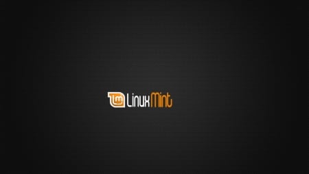 Carbon Mint Orange - linux, logo, mint, dark