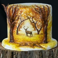 Autumn Buck Cake