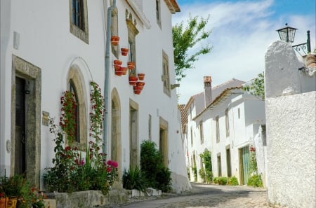 White houses - white, portugal, urban, houses, residential, photography, machado