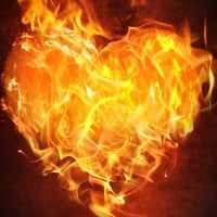 Heart on fire