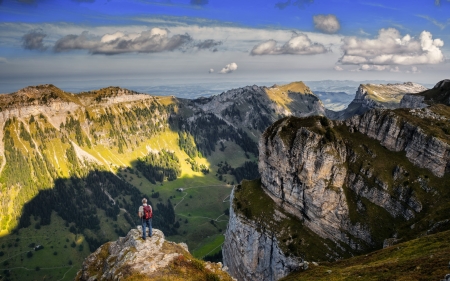 Alps in Switzerland - landscape, alps, mountains, switzerland, rocks