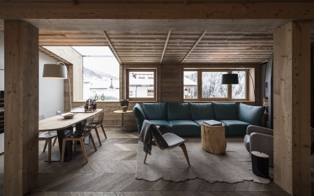 Wooden Interior - house, room, wooden, interior