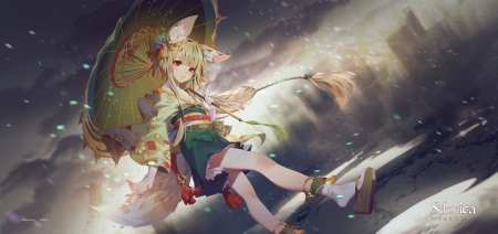 Foxgirl - manga, anime, sdorica, fox, ears, girl