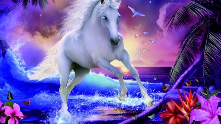 Unicorn - wasser, blau, einhorn, deitschland