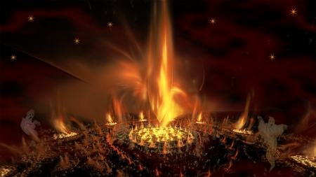 Spectral Flame - halloween, ghosts, spirits, Fire, flame