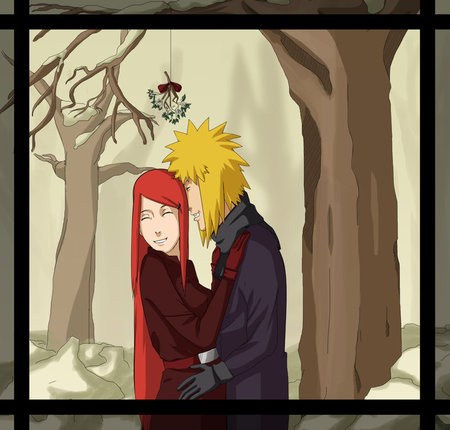 merry christmas kushina - kushina, merry christmas, yodaime