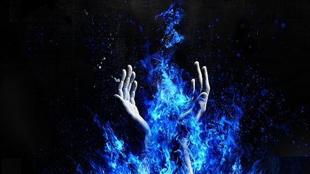 The Magic Hand Of Illusion - fascinating, cool, beauty, nice, lovely, warm, blue