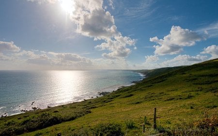 RAME HEAD - clouds, coast, wide, beach