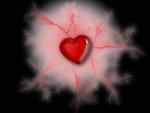 red heart on black background wallpaper 1024x768 jpg