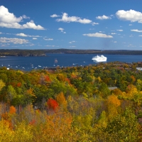 Canada & New England Cruise Port in Fall