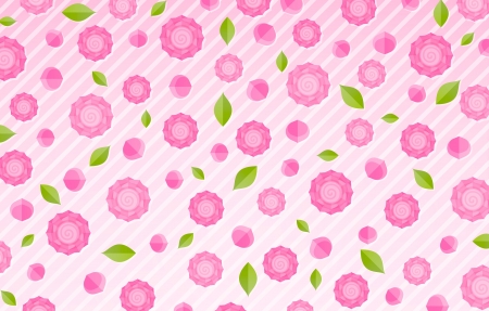 Texture - green, pattern, paper, texture, flower, pink