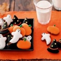 Halloween Cookies With Milk