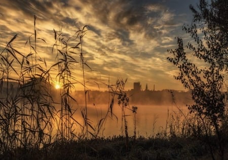 Sunset - nature, amazing, sunset, clouds