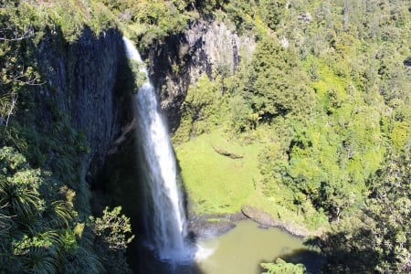 Bridal-Falls-Waikato-New-Zealand - bridal falls, native, waikato, new zealand