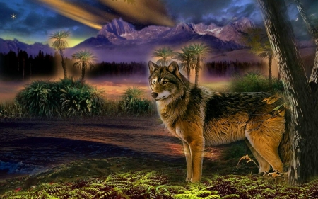 beautiful-wolf - Baum, Deutschland, Wald, Wolf