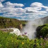 Waterfall in Iceland