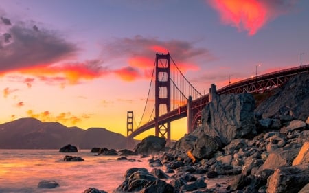 Golden Gate Bridge - bridge, usa, golden gate, san francisco