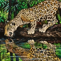 cats-animals-jaguar-painting-art-images-sleeping