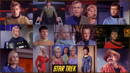 Star Trek Season One - Ruth, Mudds Women, Korby, McCoy, Spock, Magda, Kirk, Uhura, Eve