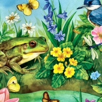 birds-wildlife-animal-pond-jay-nuthatch-avian-artwork-flowers-garden-bird-art-blue-painting-frog-butterflies-picture-in-nes