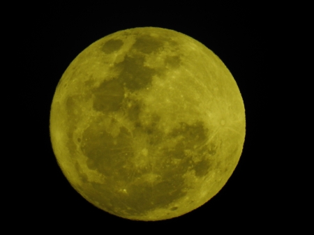 Yellow Moon - moon, Brisbane, moon last night, night photography, Halloween, spooky, Australia, full moon, sky