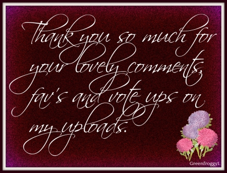 THANK YOU - CARD, YOU, COMMENT, THANK