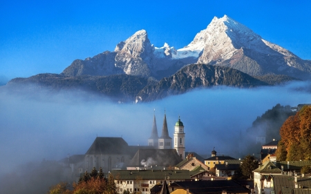 Berchtesgaden, Bavaria, Germany - towns, bavaria, alps, mountains, germany