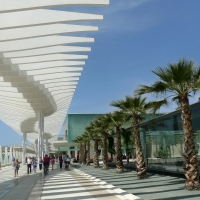 Promenade in Malaga, Spain