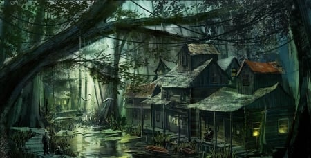 Swamp Country - living, swamp, country, dark