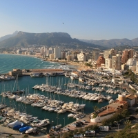 Marina in Calpe, Spain