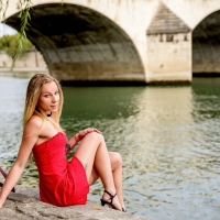 Angel Emily in Red Dress