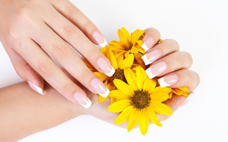 Hands - Hands, Manicure, Nails, Flower