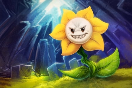 * - undertale, being, predatory, flower, undertail