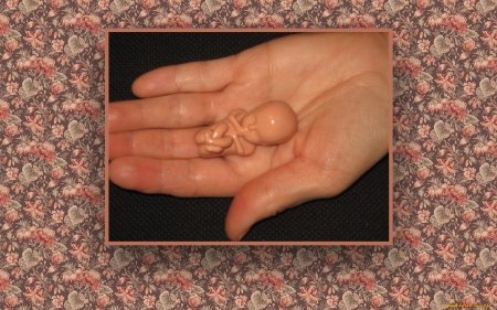 You were so small too - baby, macro, hand, unborn, small