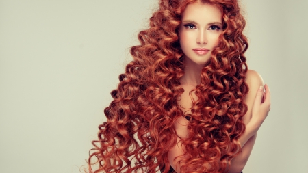 Beauty - redhead, woman, model, girl, curls