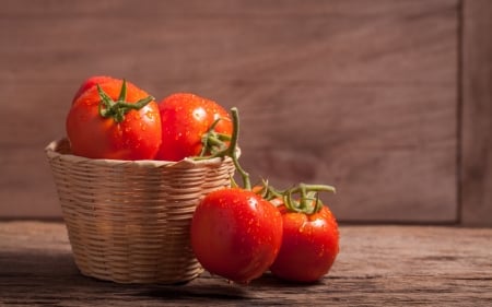 â¤ï¸ - drops, table, basket, vegetable, tomatoes