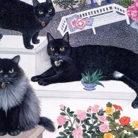 cats-black-animal-cat-olsen-kitten-painting-mimi-art-vang-phone-picture-